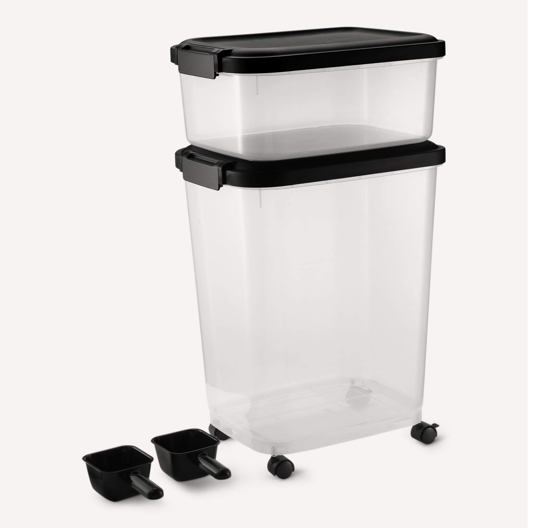 Amazon Basics cuchara medidora con ranura de almacenamiento para porciones limpias