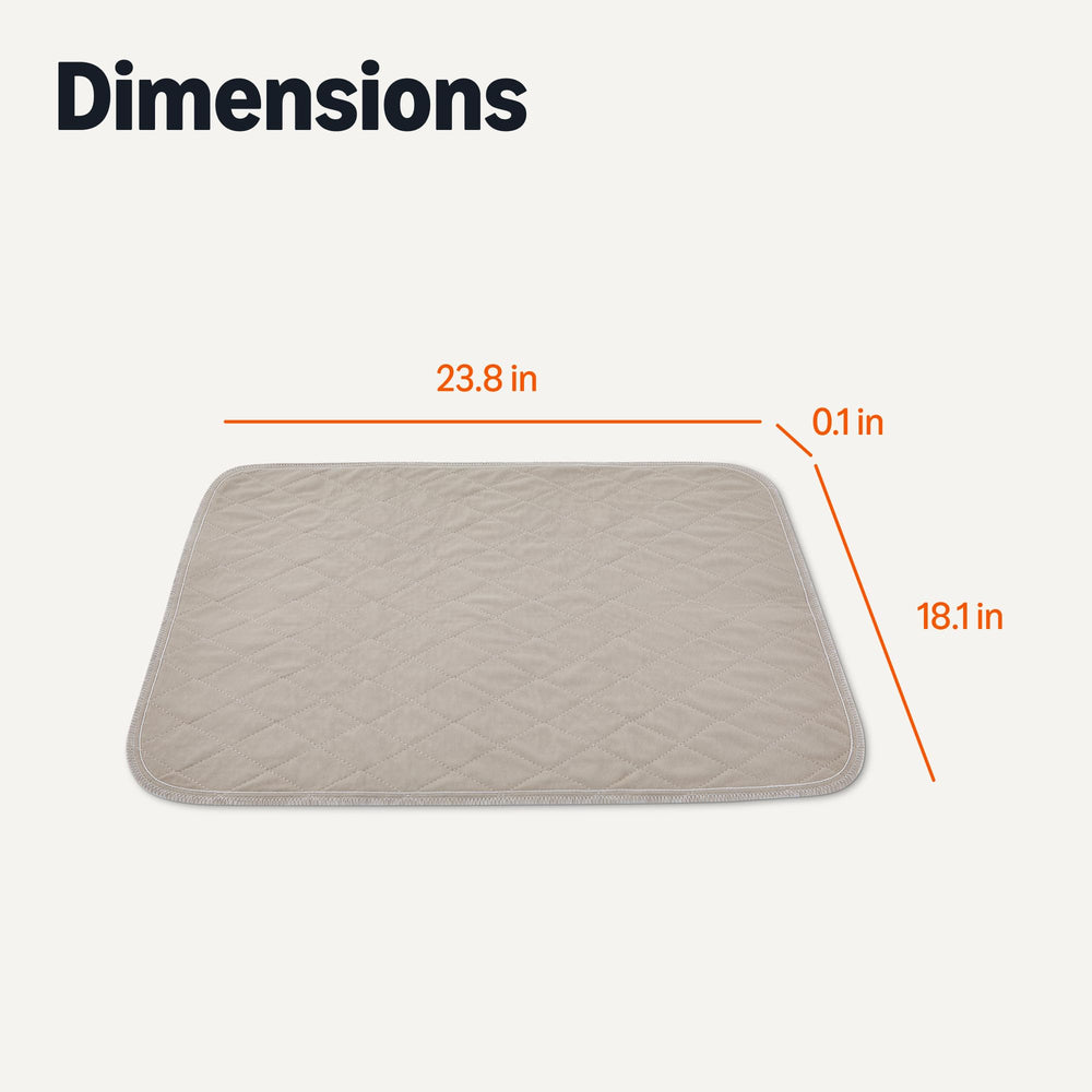 Almohadillas con dimensiones 23.8 x 18.1 pulgadas para áreas medias.