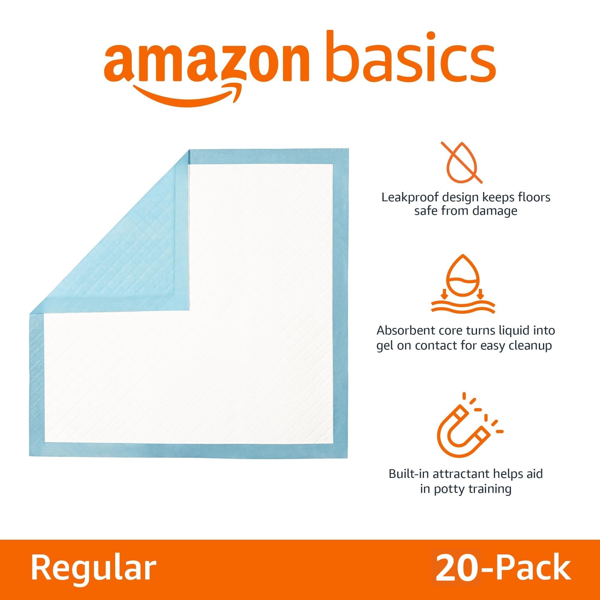Diseño de 5 capas y absorción rápida de Amazon Basics facilita la gestión de líquidos.