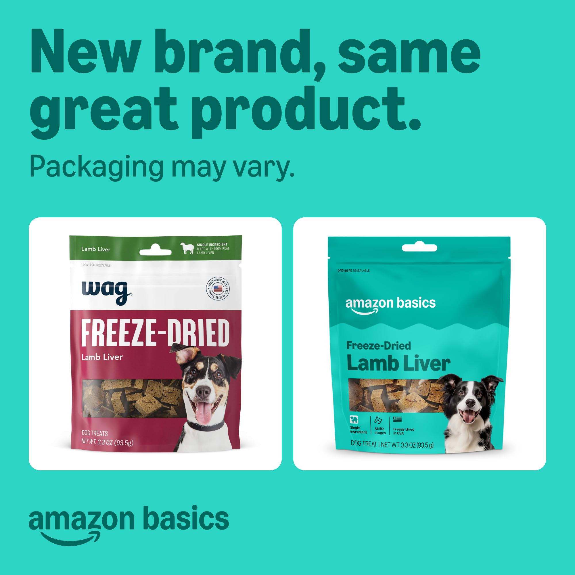 Amazon Basics porciones de 3,3 onzas, fáciles de medir para entrenamiento.