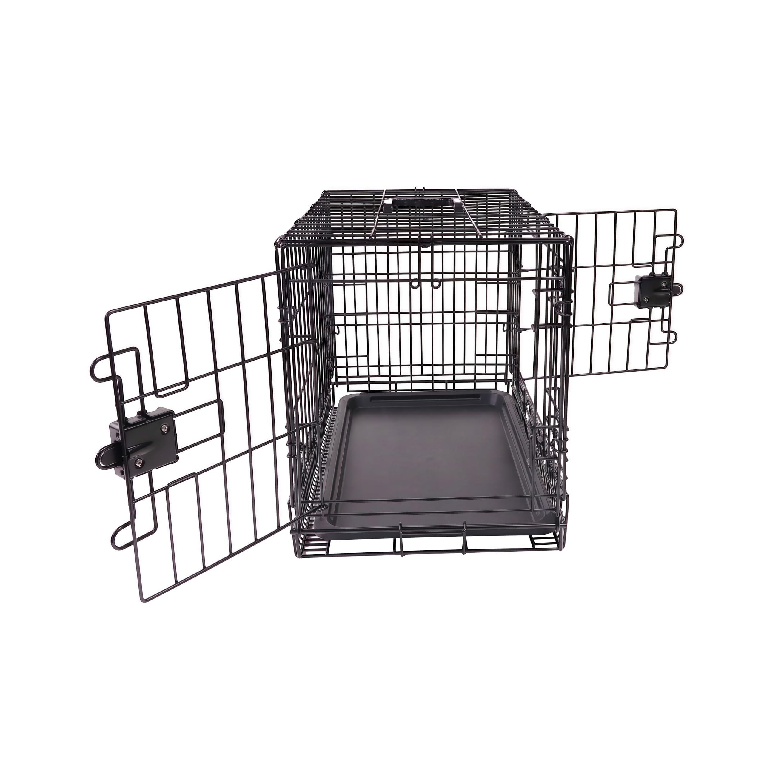 Amazon Basics jaula de metal con divisor interior para ajustar el espacio.