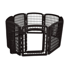 Amazon Basics paneles interbloqueados para perros, instalación rápida y estable.