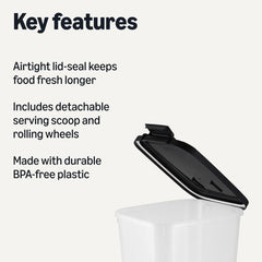 Amazon Basics material plástico sin BPA, uso diario seguro