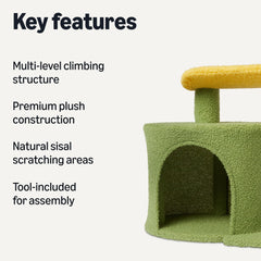 Amazon Basics Poste de sisal para gatos: ideal para trepar y ejercitarse naturalmente.