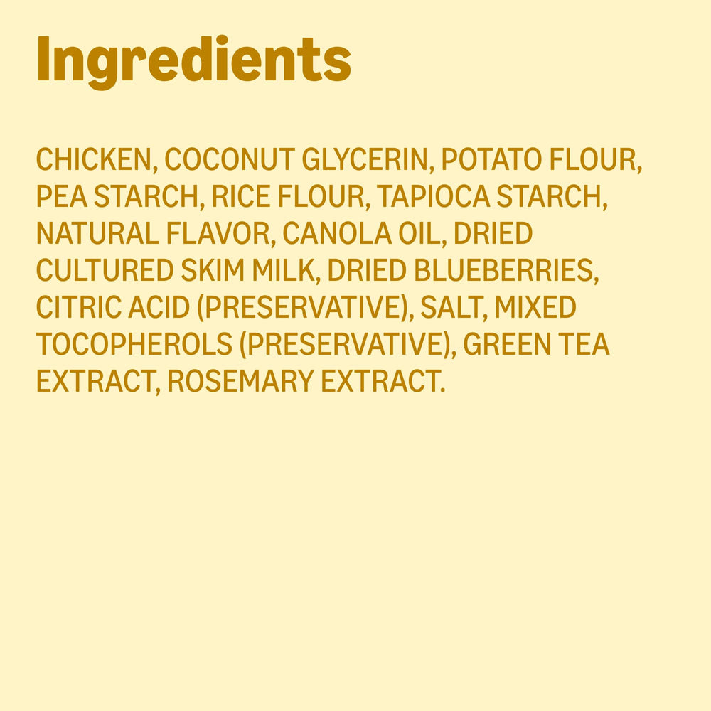 Amazon Basics premios sin colorantes ni sabores artificiales para perro.