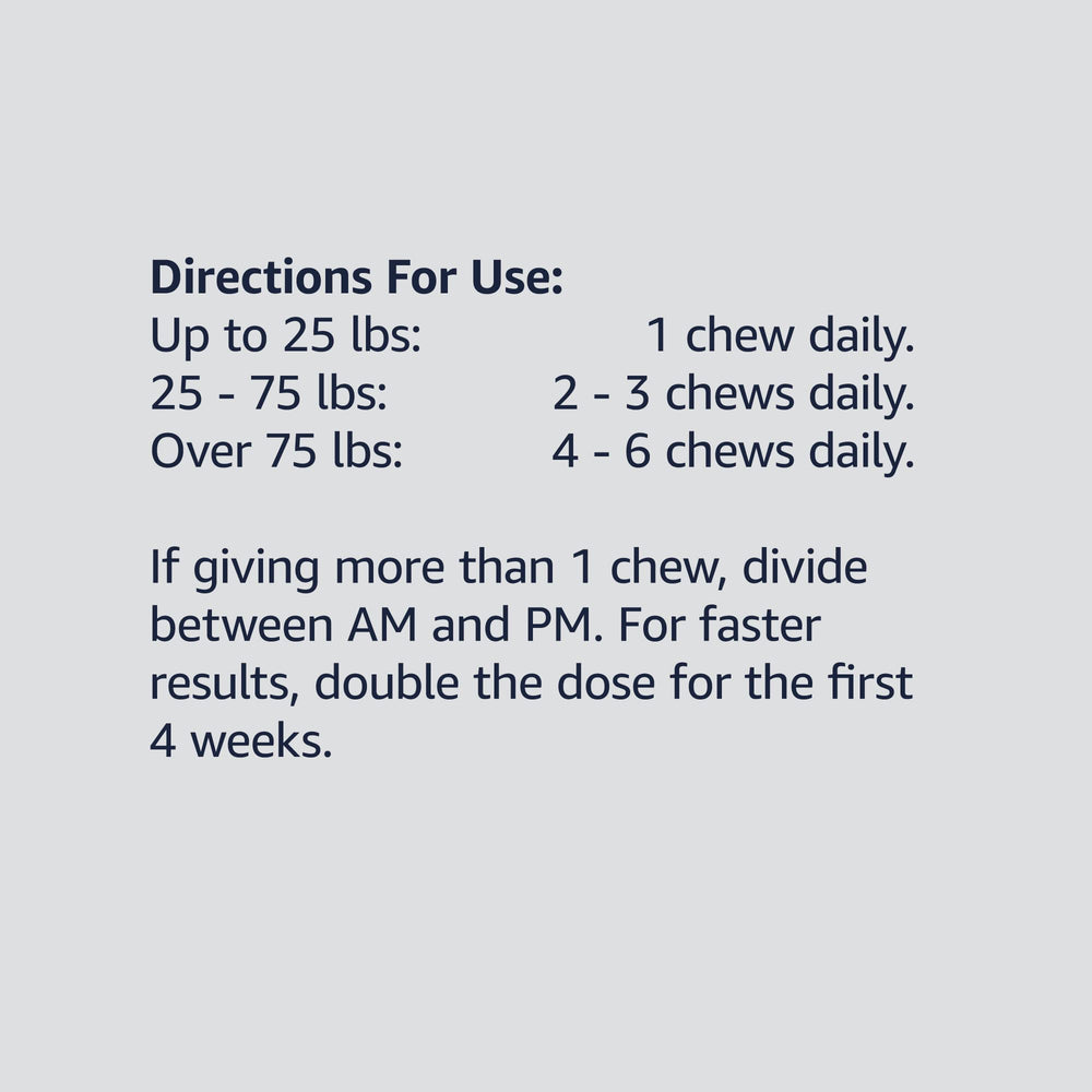 Amazon Basics Premium masticables con EPA y DHA para lubricación articular.