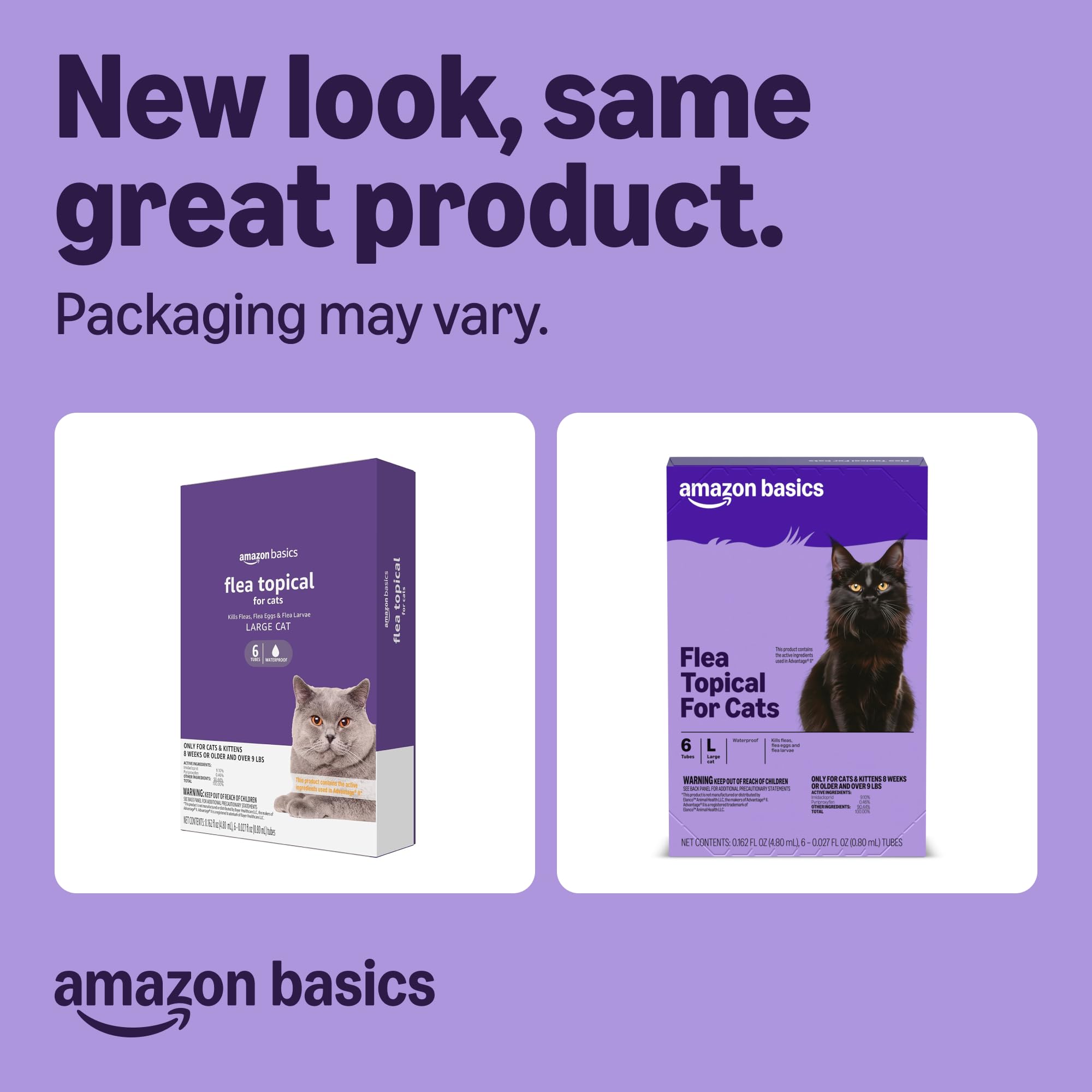 Amazon Basics pulgas eliminadas en 12 horas: alivio rápido para tu gato.
