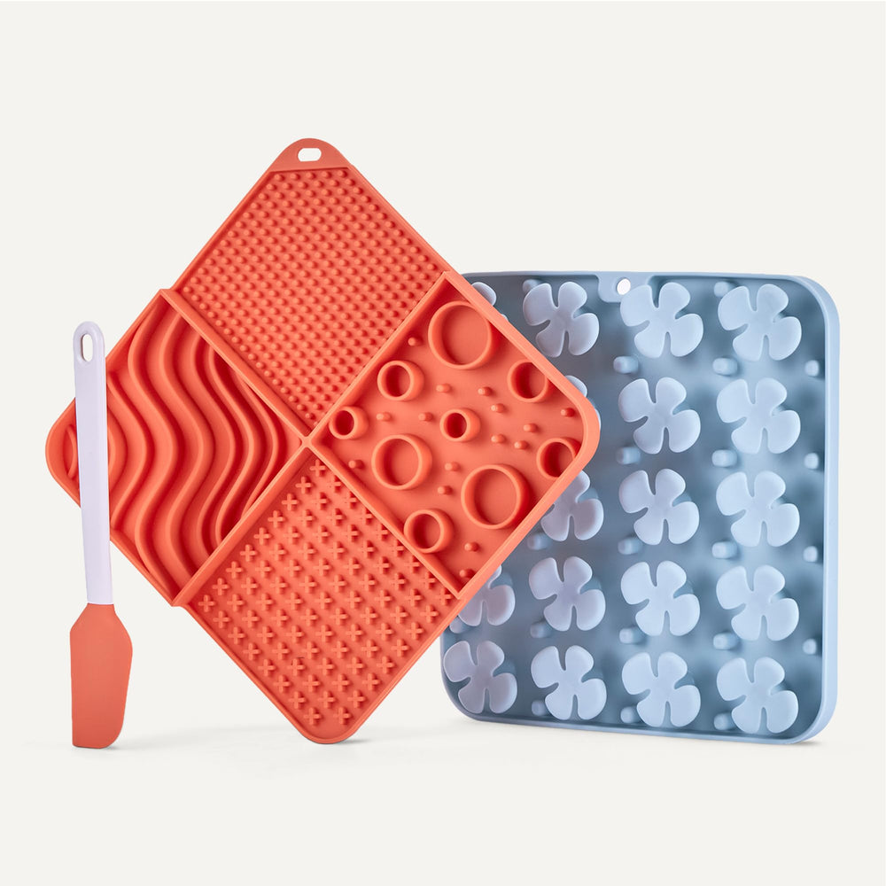 Amazon Basics tapete de silicona con superficie texturizada que invita a comer despacio