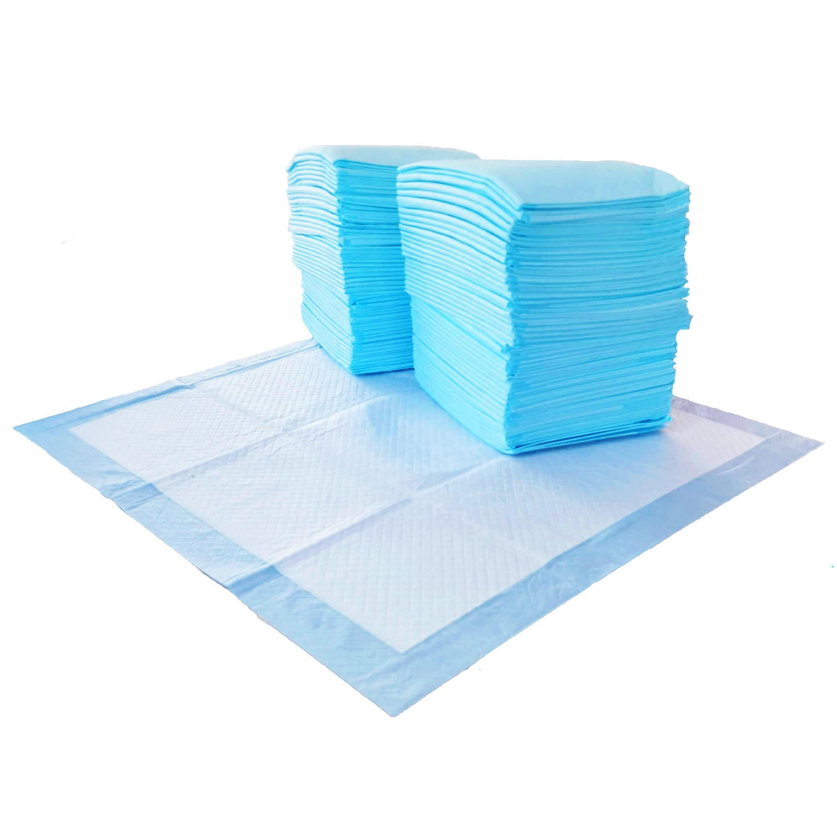 Amazon Basics almohadillas de entrenamiento azules en caja, listas para usar en casa.