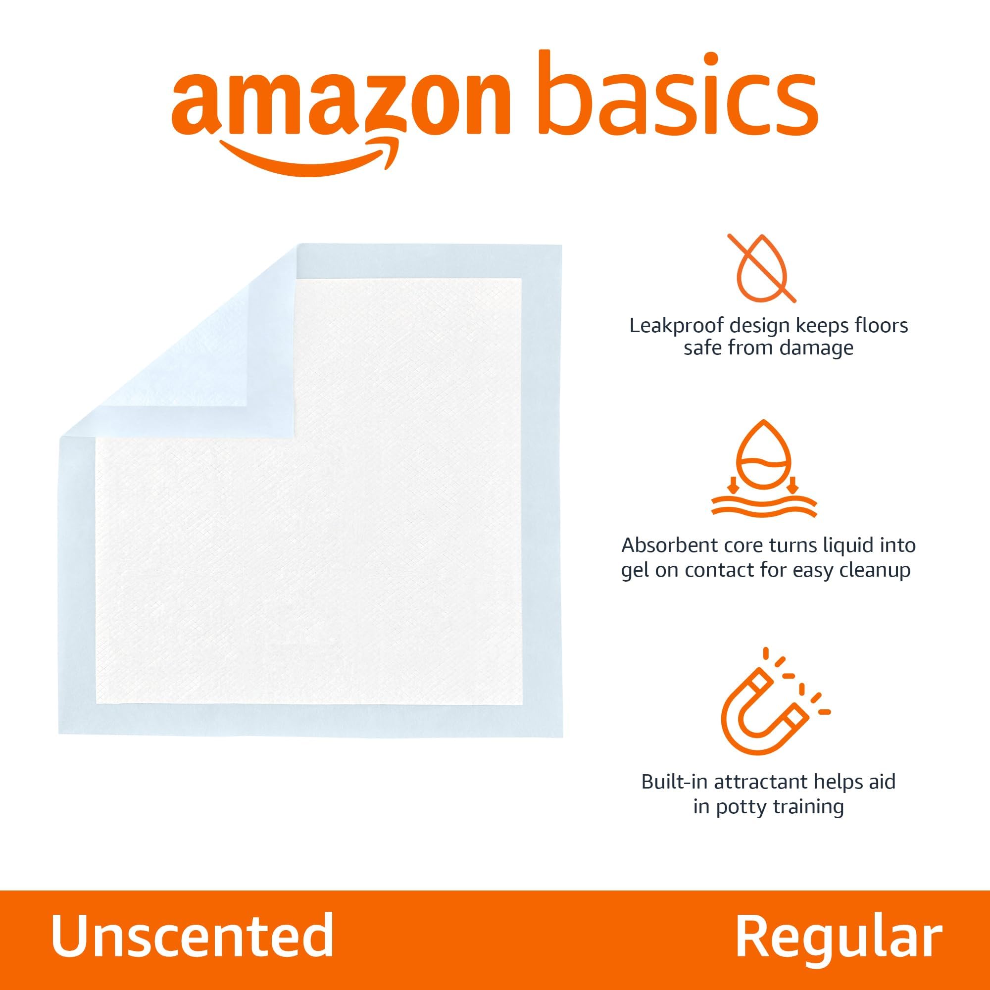 Cinco capas absorbentes de Amazon Basics ofrecen secado rápido para uso diario.