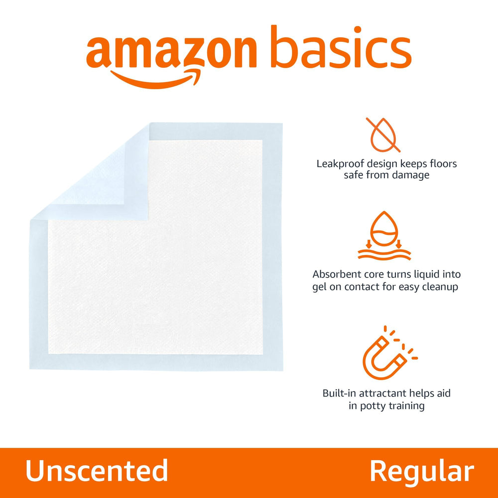 Almohadillas Amazon Basics 5 capas, absorción rápida, ideal para entrenamiento diario.