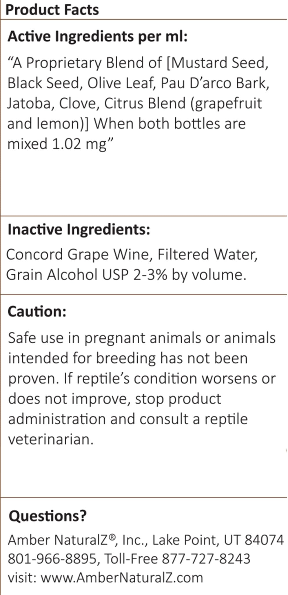 AMBER NATURALZ Reptaid XL, recomendado para reptiles grandes