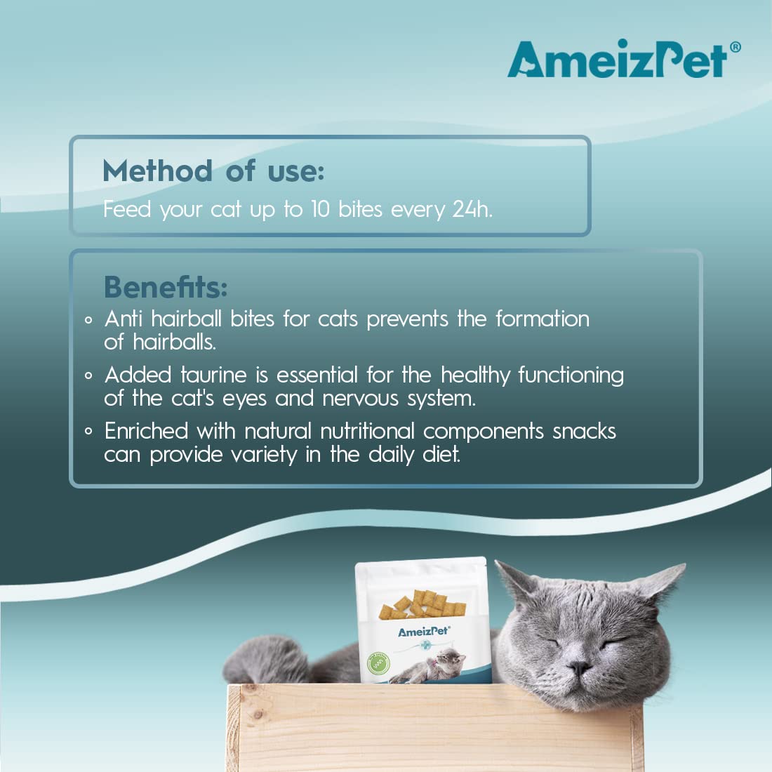 AmeizPet beneficios potenciales: apoyo diario para una digestión suave.