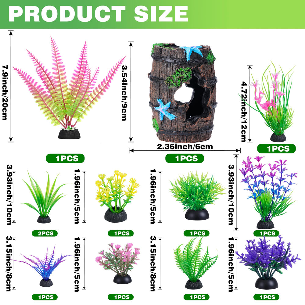 Ameliade planta artificial 1: color y textura naturales para acuario