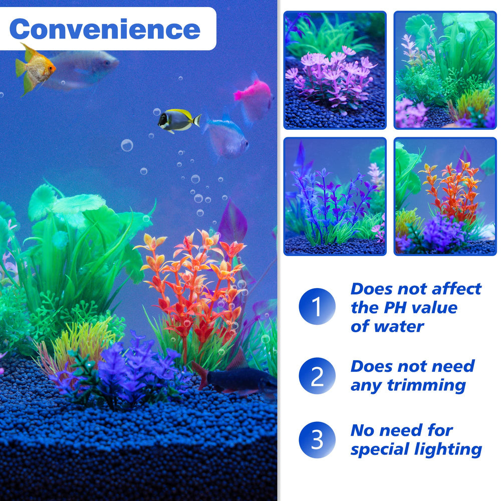 Ameliade refugio-pecera-plantas-artificiales: escondites para peces curiosos