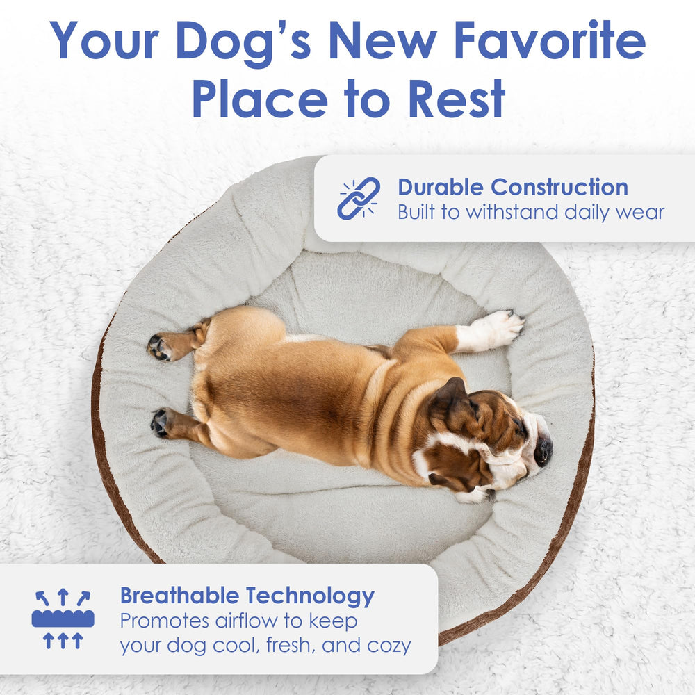 American Kennel Club Cama Mason 25 pulgadas con superficie acolchada para razas medianas