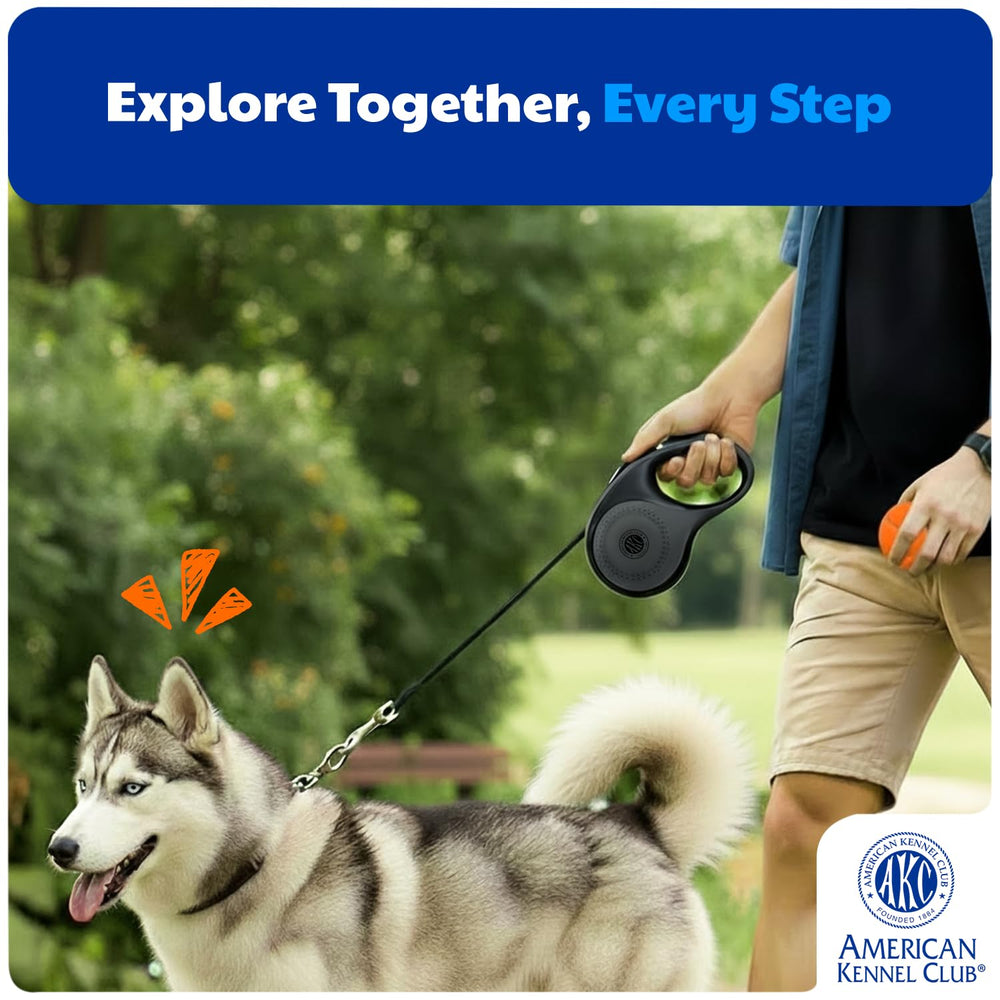 American Kennel Club diseño sin enredos para paseos más tranquilos.