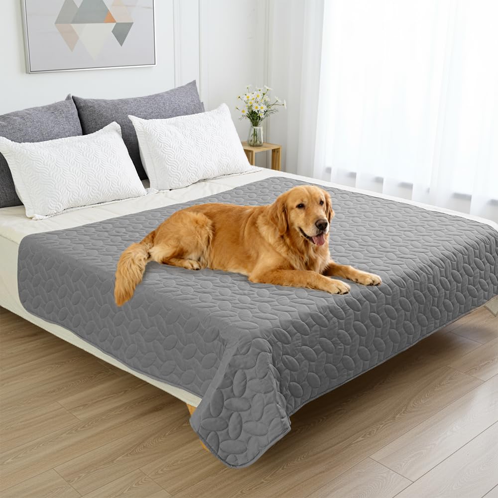 Ameritex cobertor impermeable para cama de mascota protege el sofá de derrames y manchas.