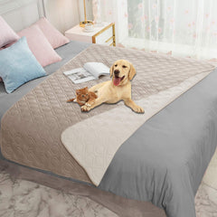 Ameritex funda impermeable para sofá mostrando dos colores, protección para muebles