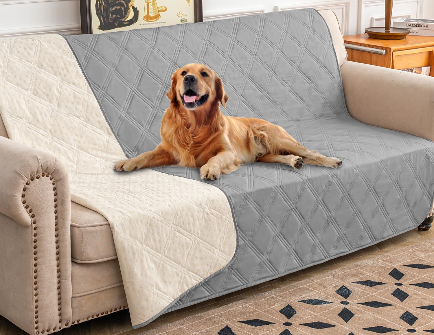Ameritex funda impermeable para sillon protege ante líquidos y manchas.