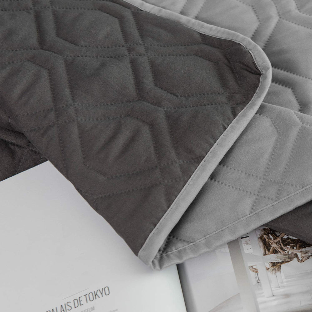 Ameritex funda doble uso reversible, cambia color para combinar muebles.