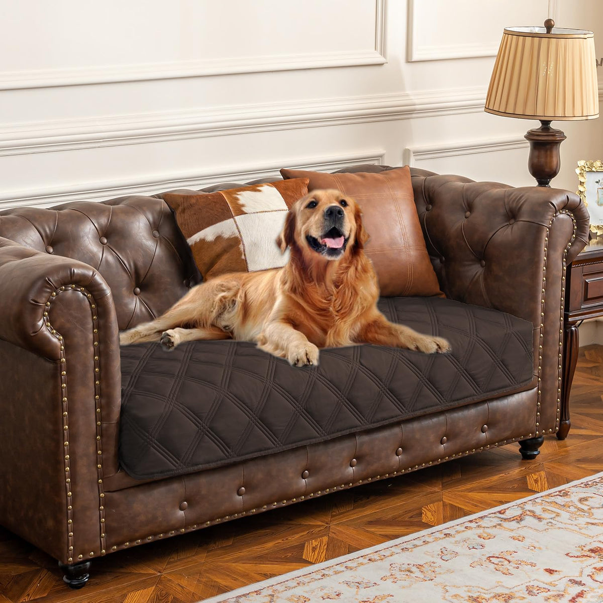 Ameritex funda impermeable cama perro protege muebles contra liquidos