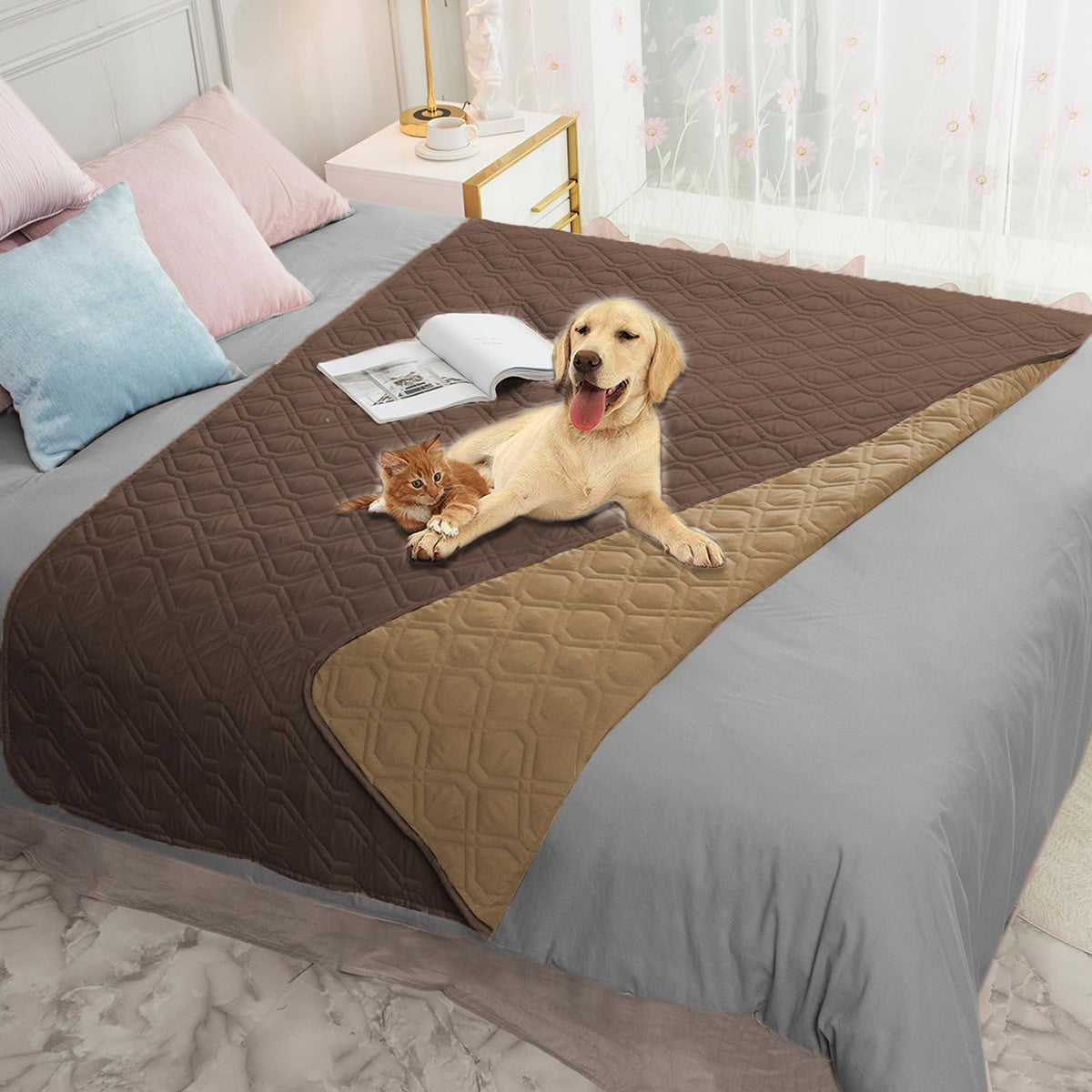 Ameritex funda impermeable para sofá protege muebles ante derrames y mascotas