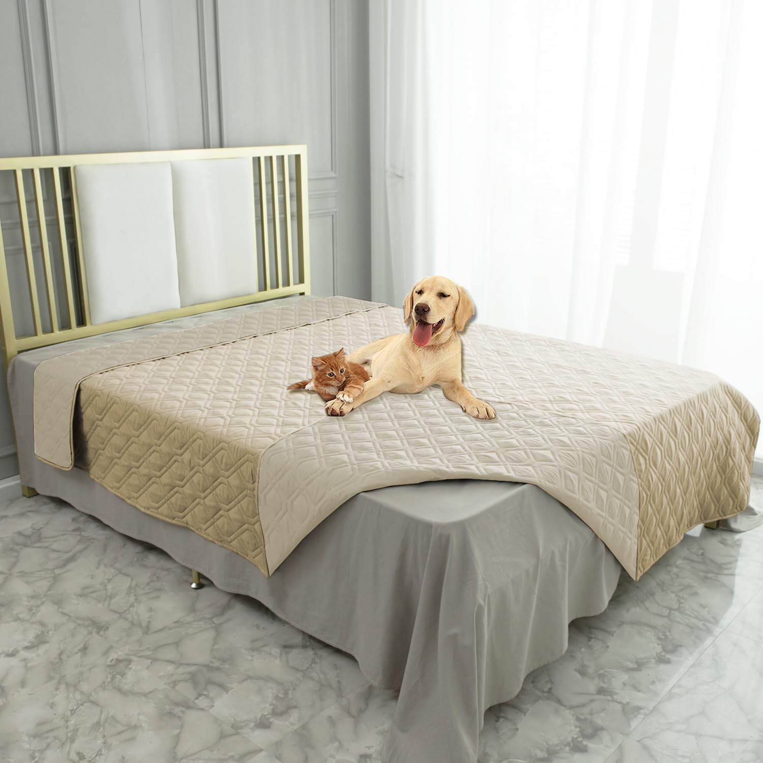 Ameritex apta para mascotas y uso diario en sofa y cama