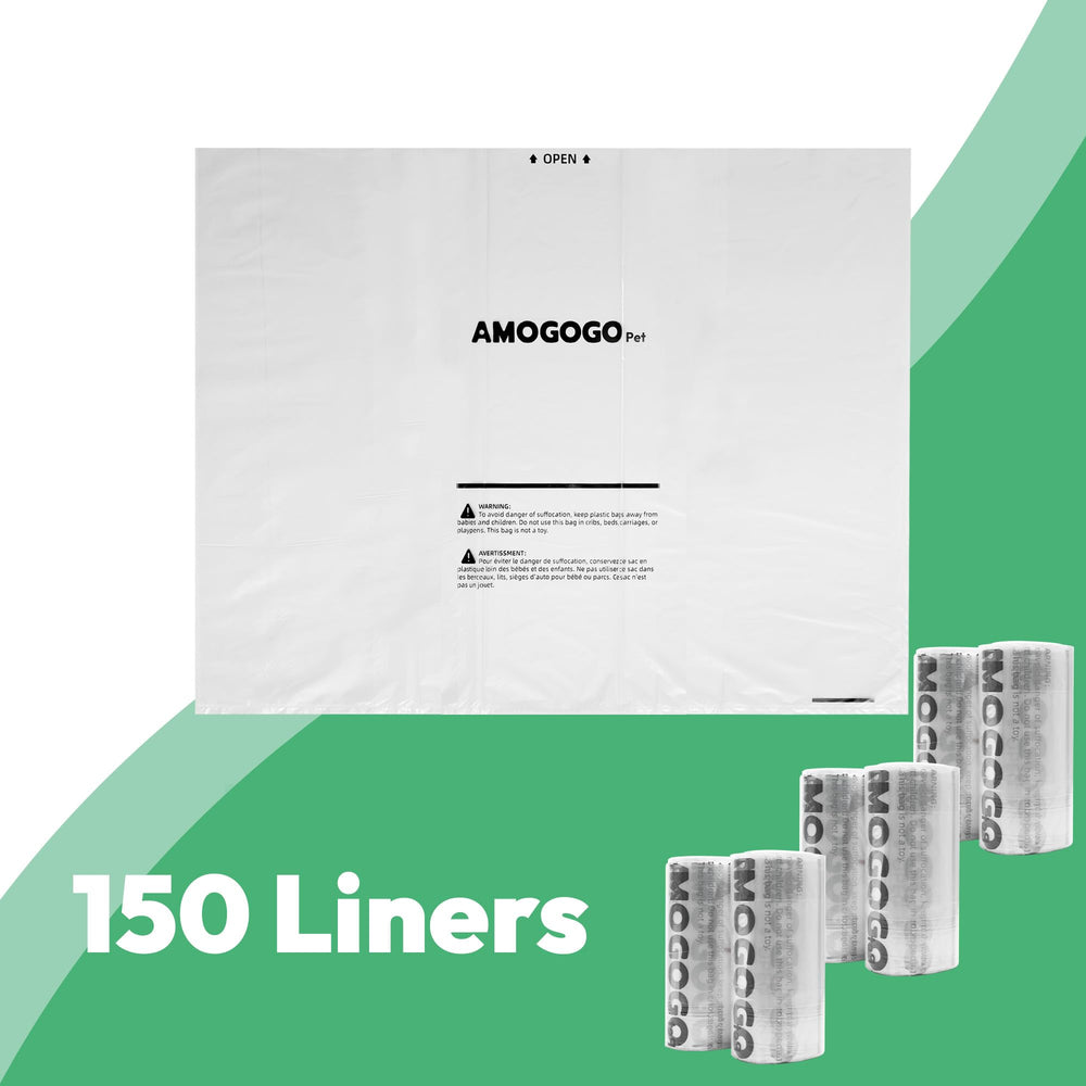 AMOGOGOPET bolsas resistentes a fugas para un cambio limpio y sin derrames.