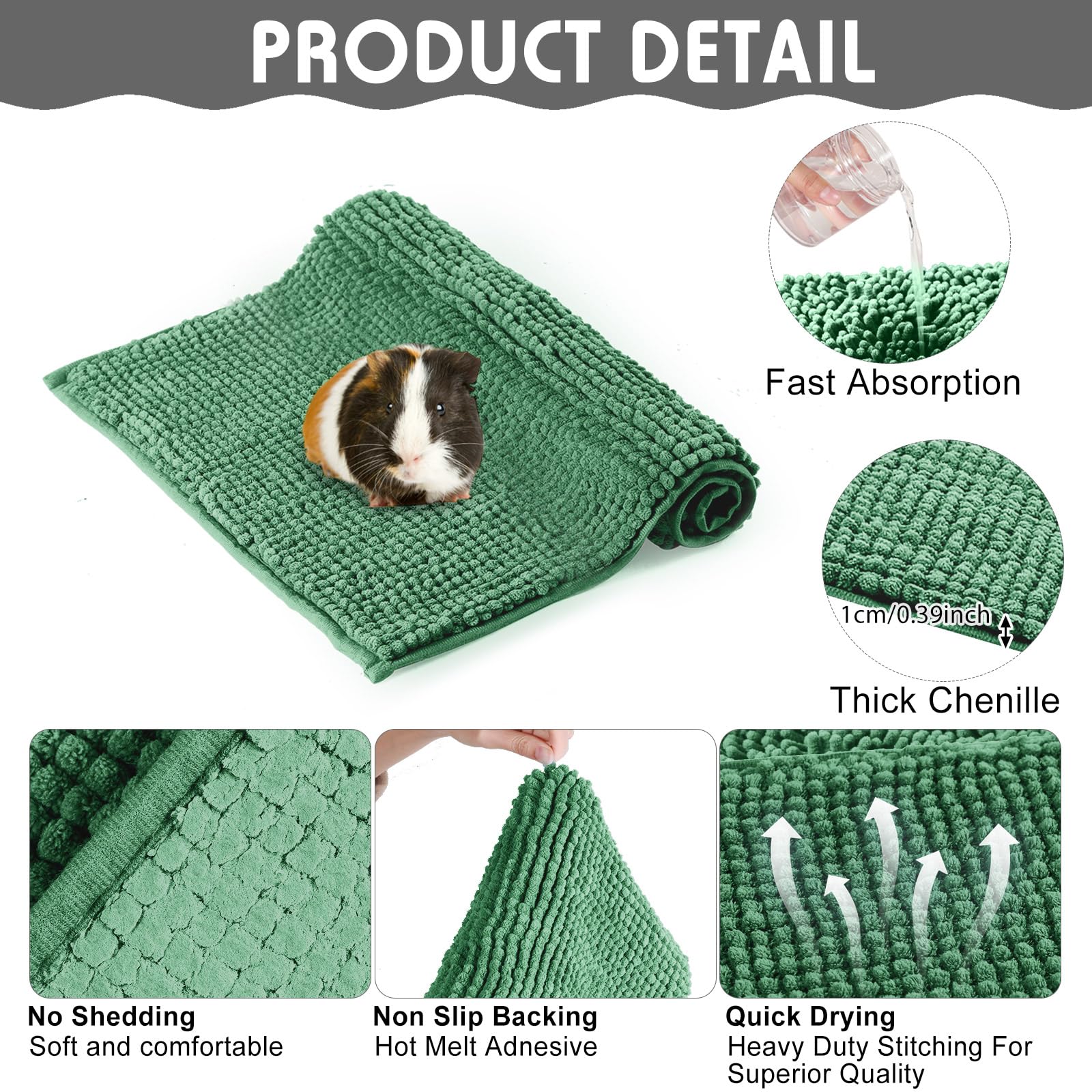 Amylove pack de 4 piezas para jaula de cobaya, recambio cómodo.