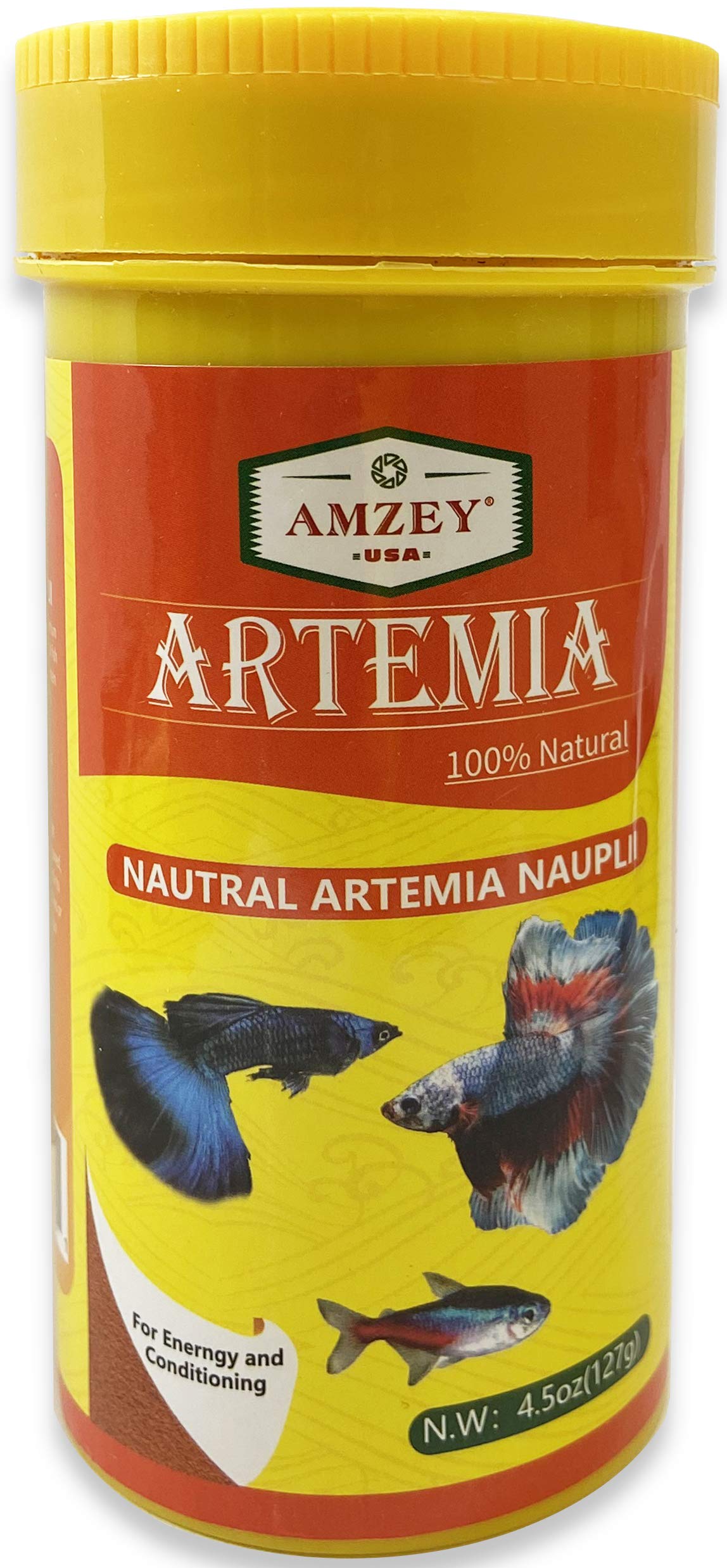 Amzey Huevos Artemia descapsulados en empaque para almacenamiento fácil y nutrición para crías