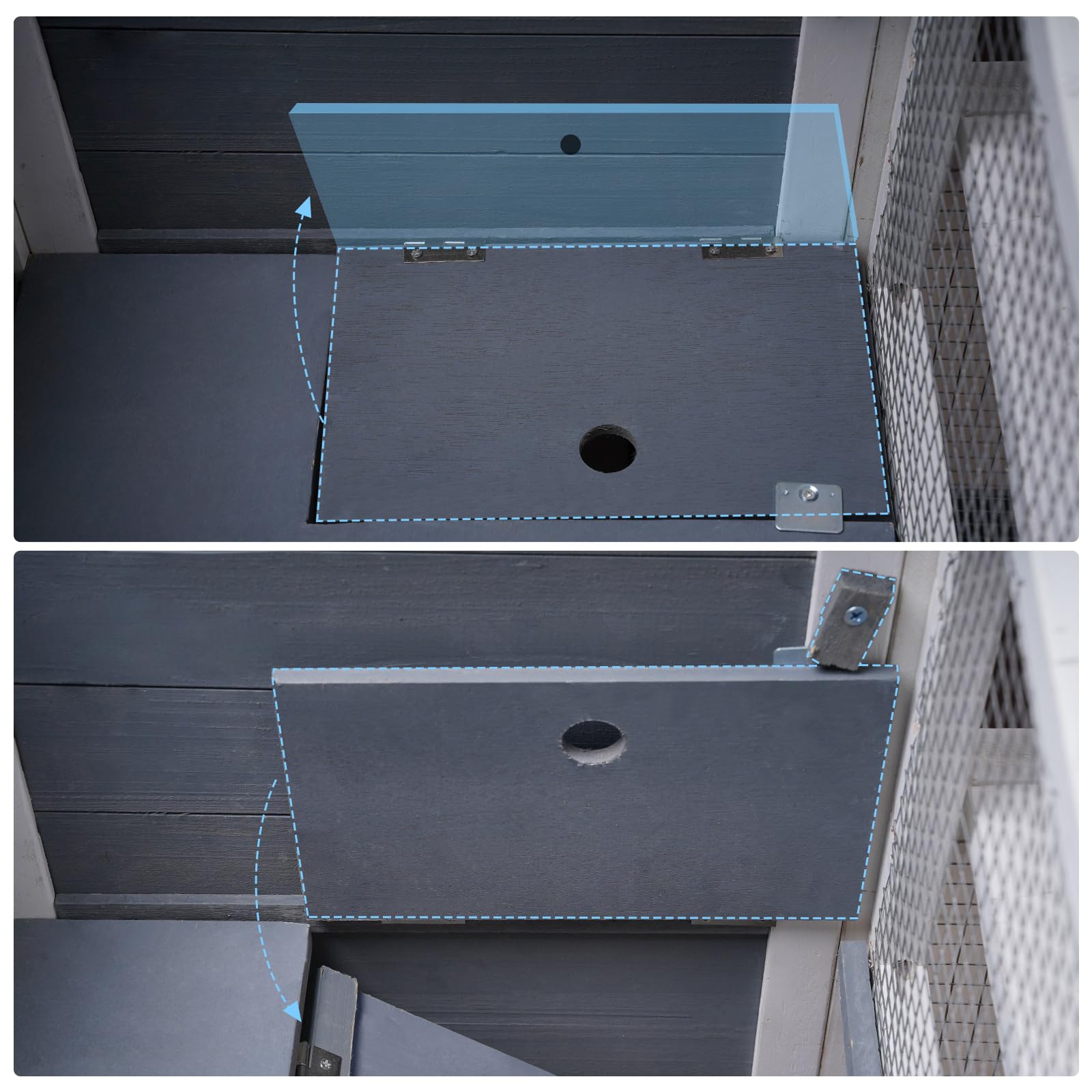 AMZOSS techo con panel UV ofrece protección y ventilación