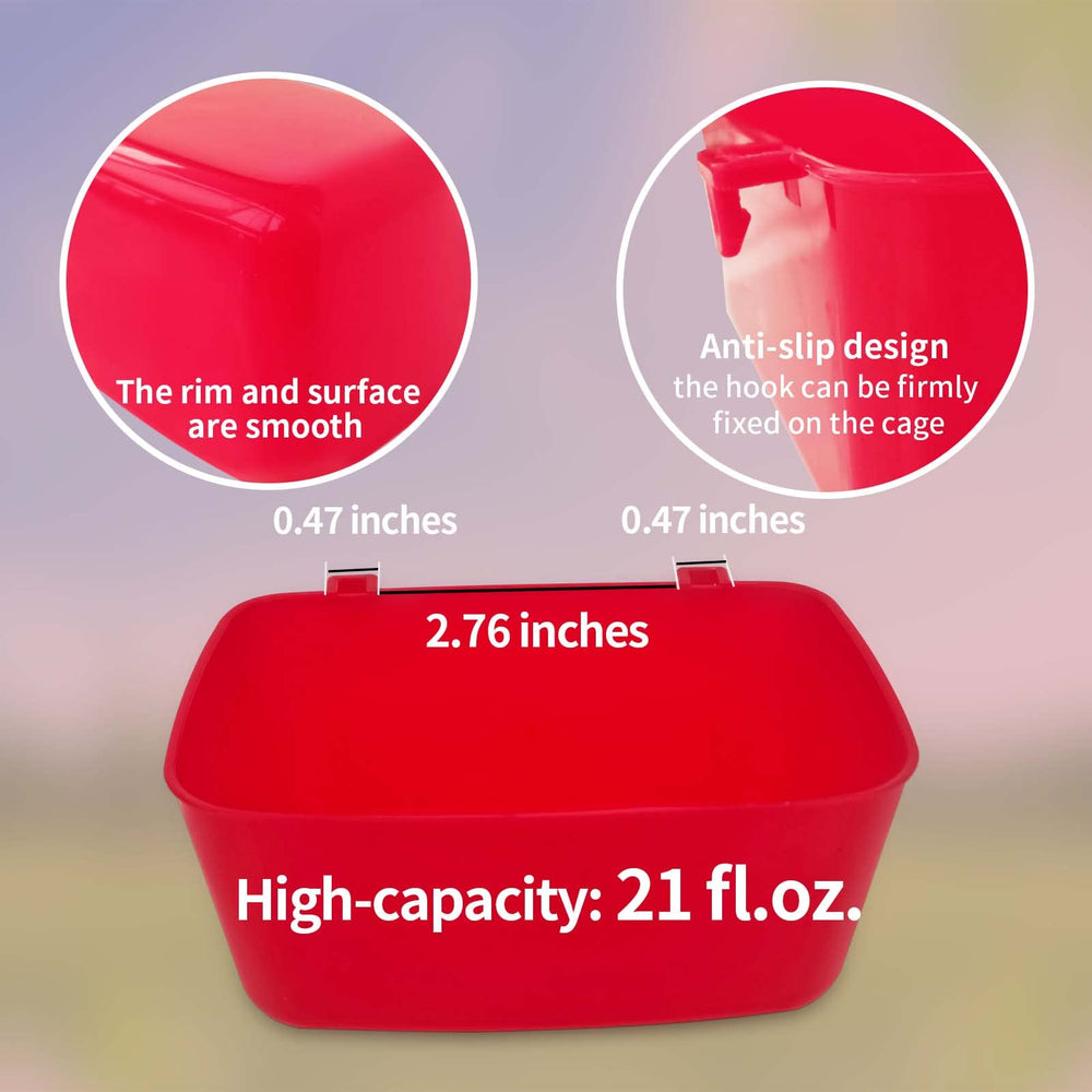 AMZSYLV taza de alimentación para jaula facilita comida estable.
