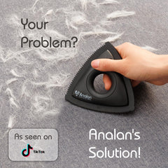 Analan: recogido rápido de pelo en muebles con diseño triangular
