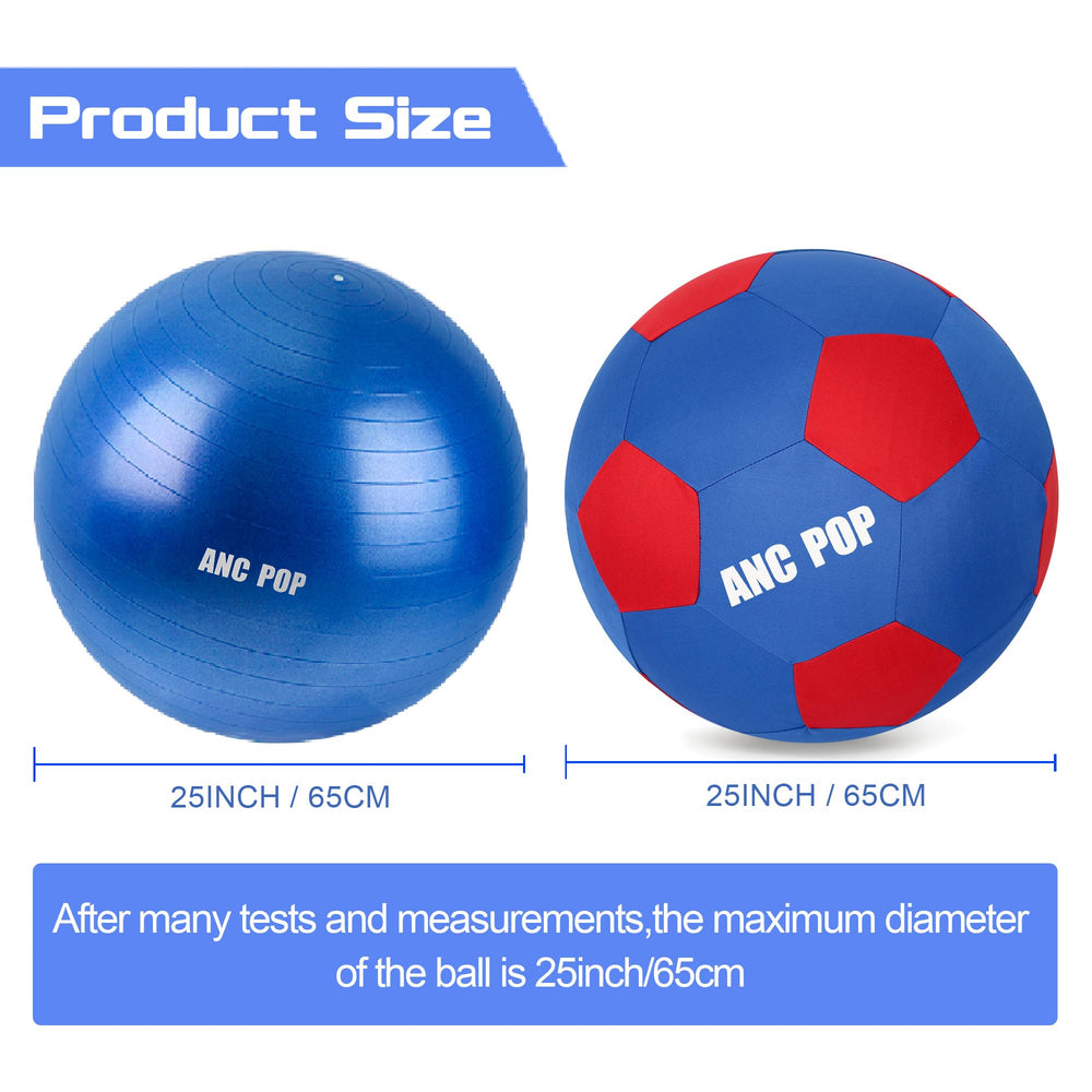 ANC POP Bola de PVC de 25 pulgadas lista para entrenamiento y juego seguro.