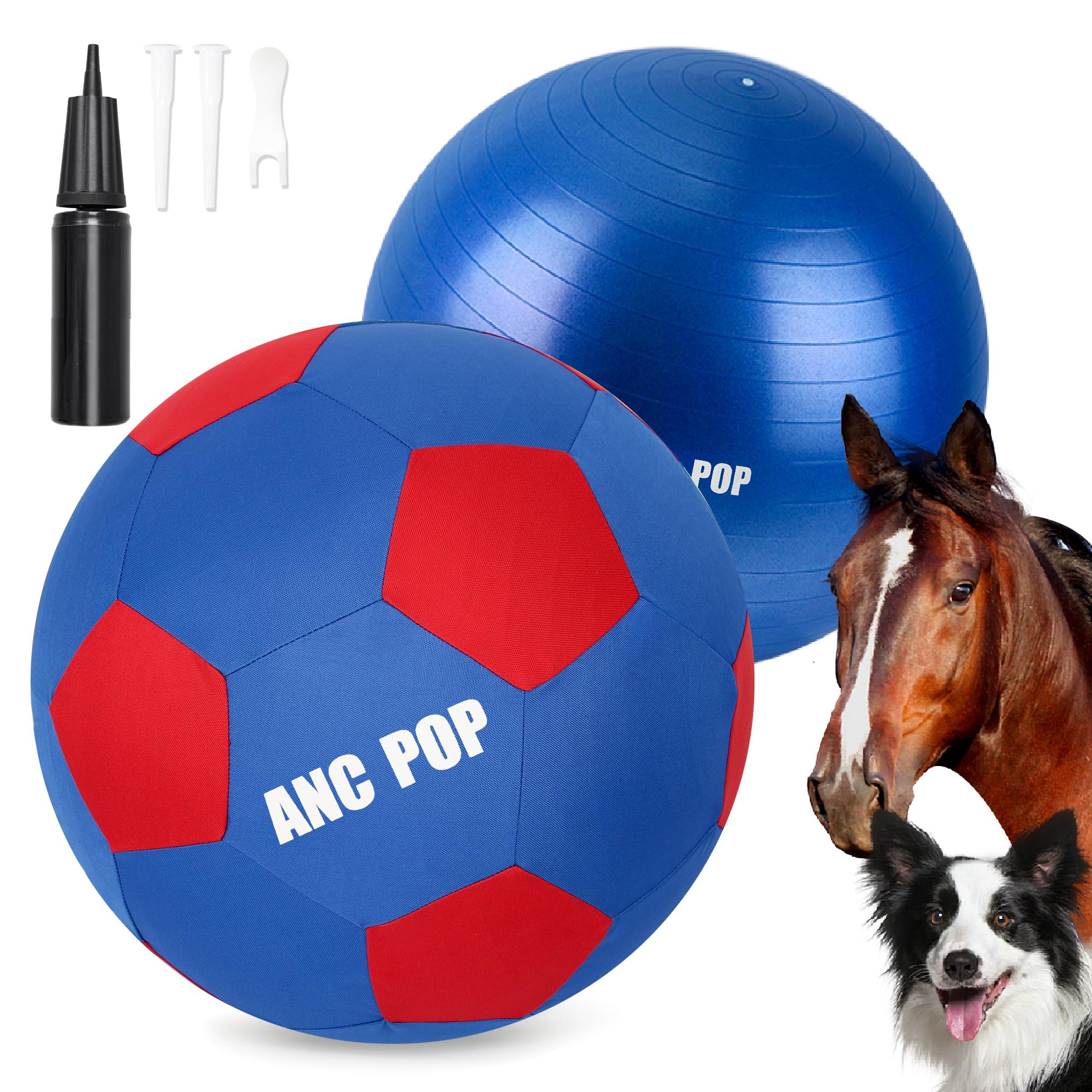 ANC POP Herding Ball con cubierta resistente para juego al aire libre.