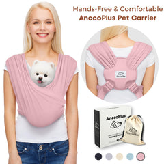 AnccoPlus Portador frontal para gatos, diseño ergonómico para manos libres