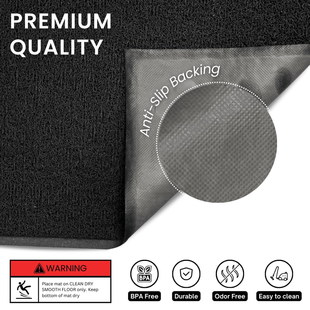 Alfombrilla Andalus Brands superficie impermeable evita manchas en el piso.