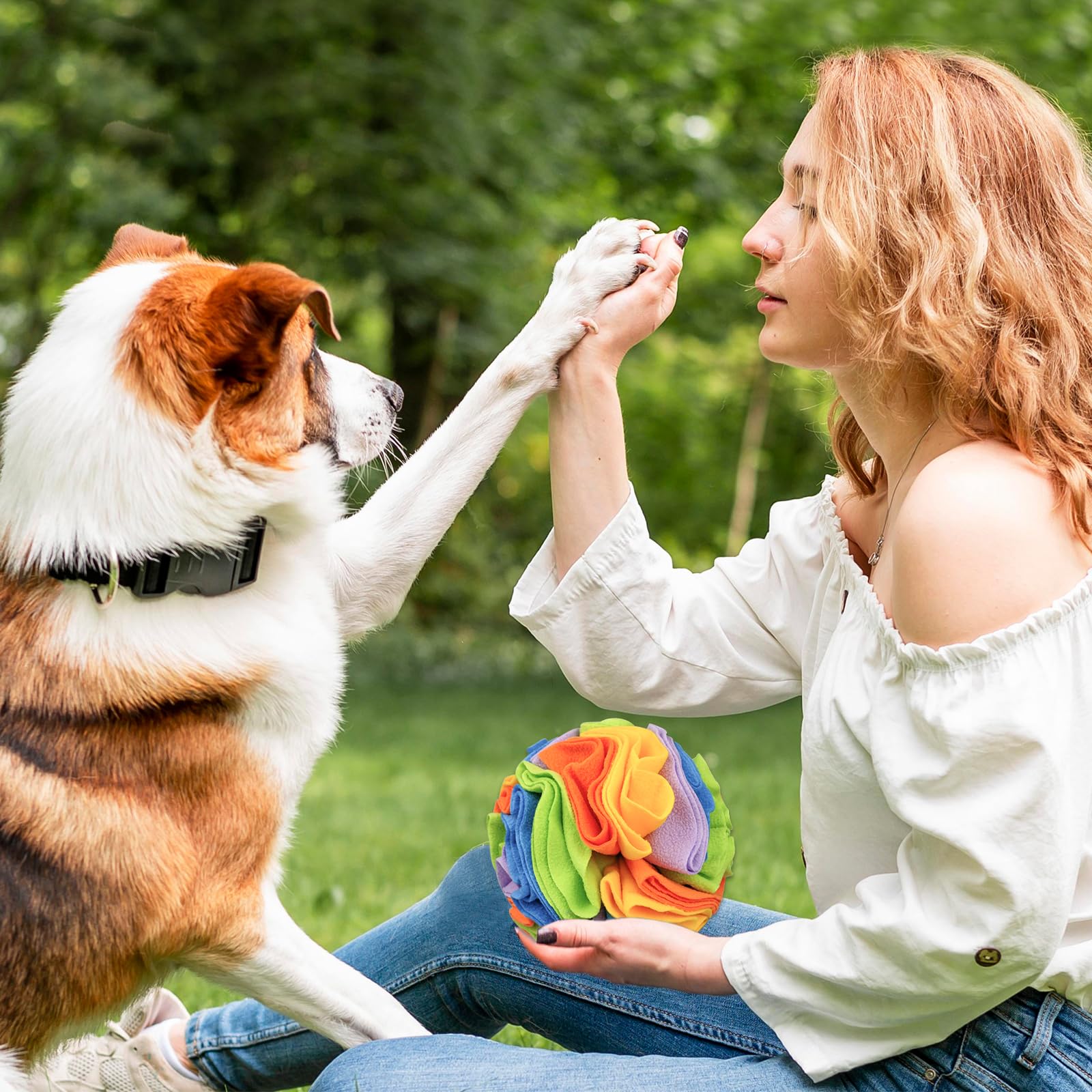 Andiker bola de olfato para perros, lavable a máquina, fácil limpieza.
