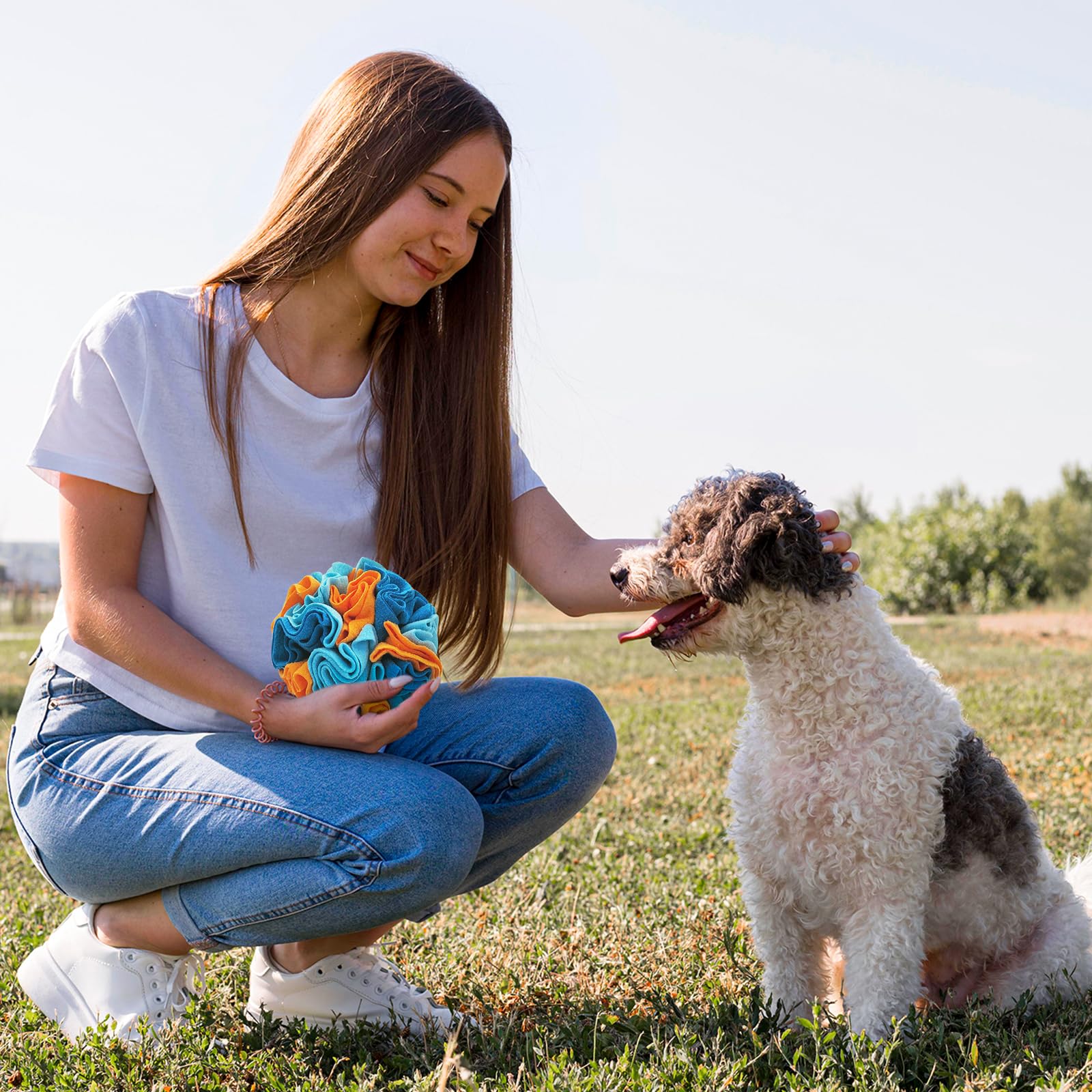 Andiker bola de olfato para perros, ideal para perros pequeños, estimula olfato.