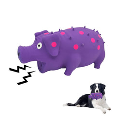 Andiker juguete para perro de látex con puntos, ideal para masticar seguro.