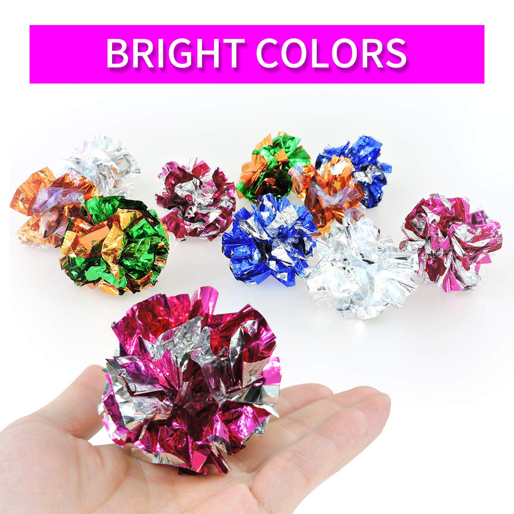 Andiker pelotas crinkle para gatos rosas, habilidades de caza estimuladas en interiores