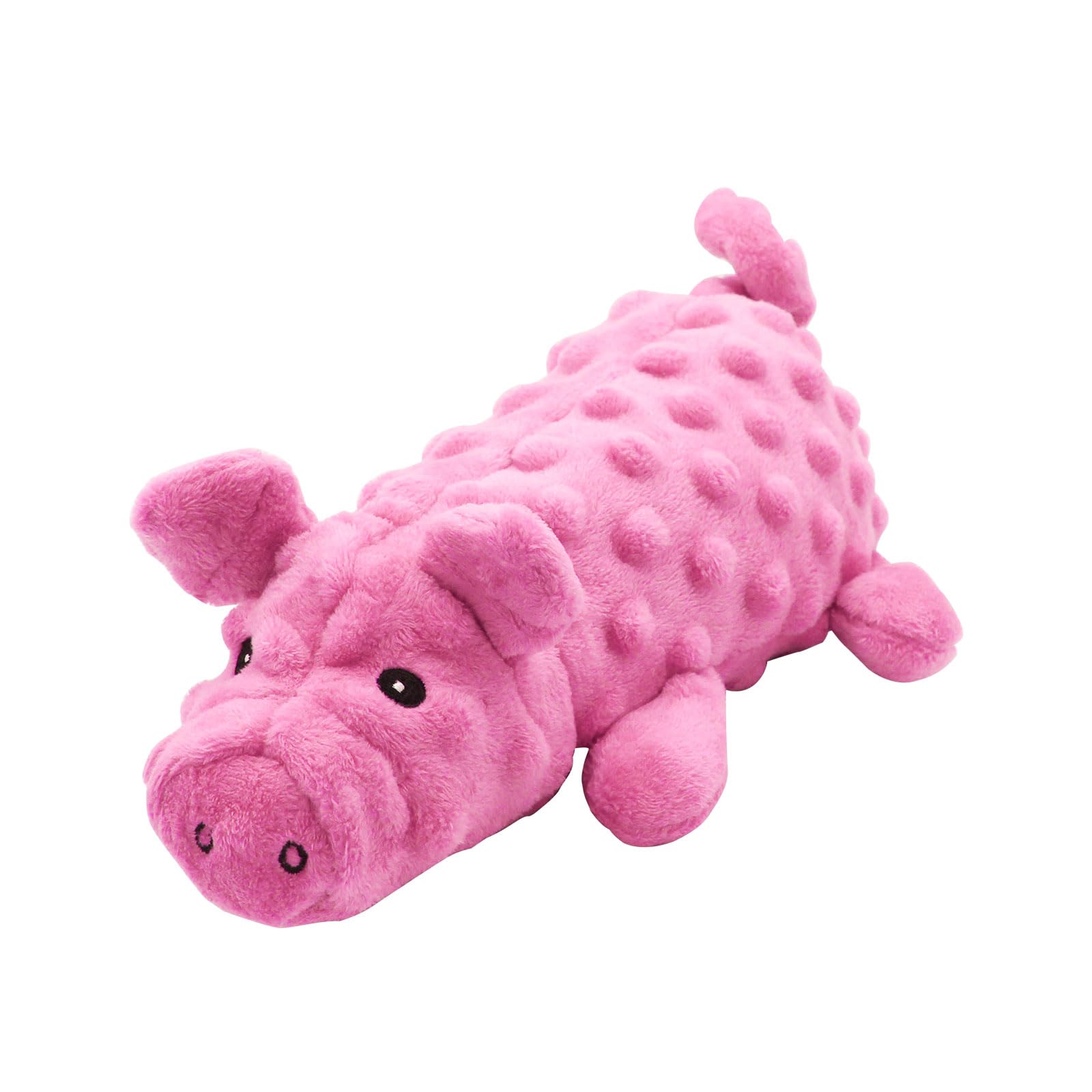 Andiker cerdo peluche con sonido para perros, 10 pulgadas, juguete interactivo