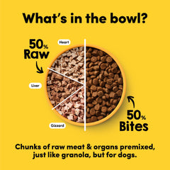 Animals Like Us Mix50 hígado de pollo liofilizado para potenciar el aroma natural.