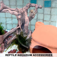 Anranmm tronco con huecos para acuario, refugio y escondite para peces y bettas.