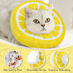 ANWA collar cono gato uso diario, permite comer y beber con libertad.