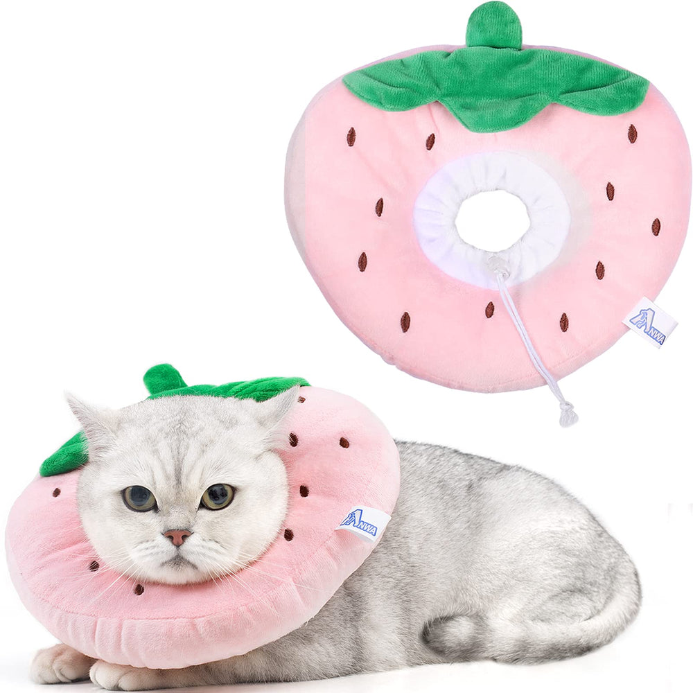 Collar ANWA para gato ajustable y suave, vista frontal para comodidad diaria.