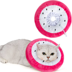 ANWA collar gato frente: facilita comer y beber sin bloquear la visión.
