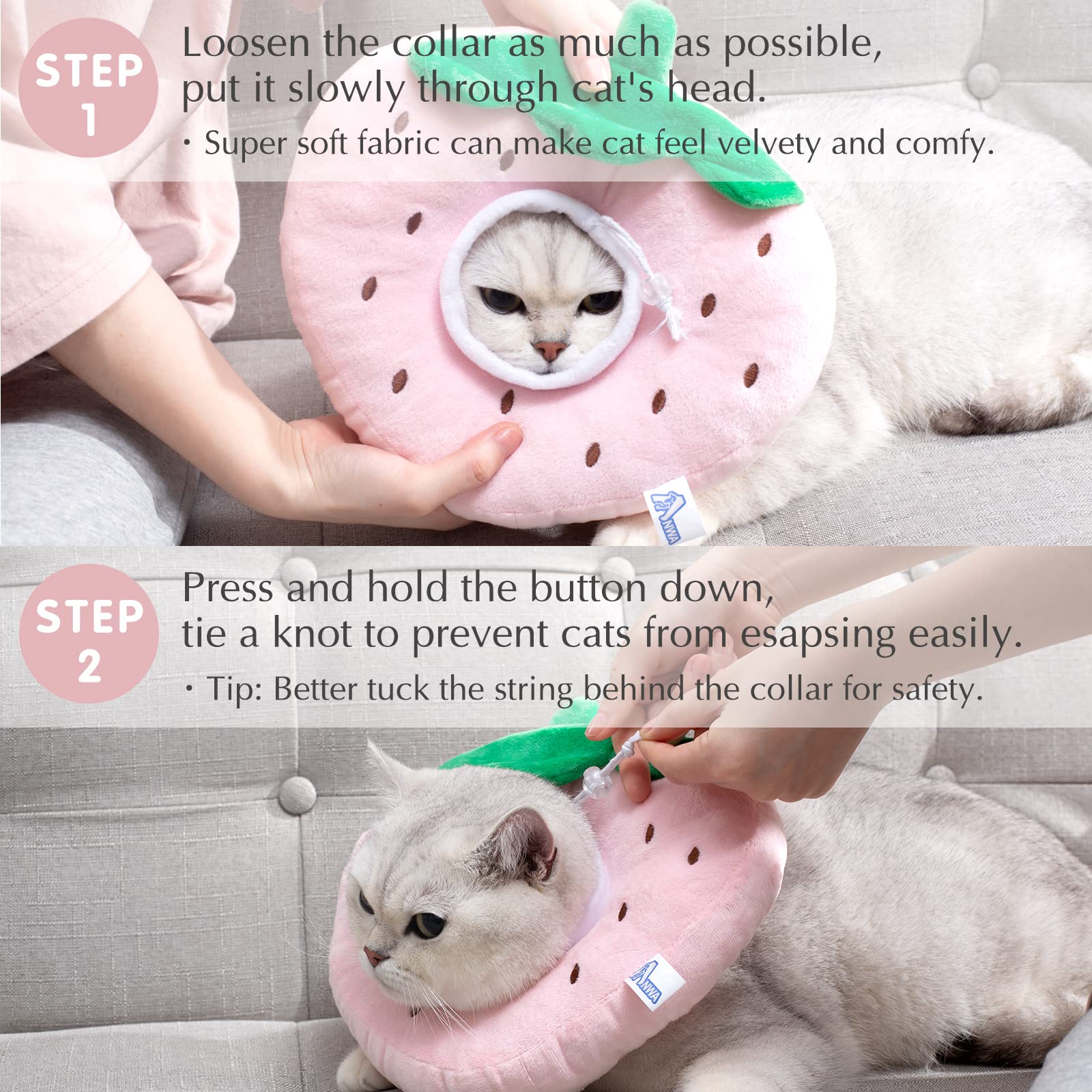 Talla M de ANWA, se adapta a gatos medianos.