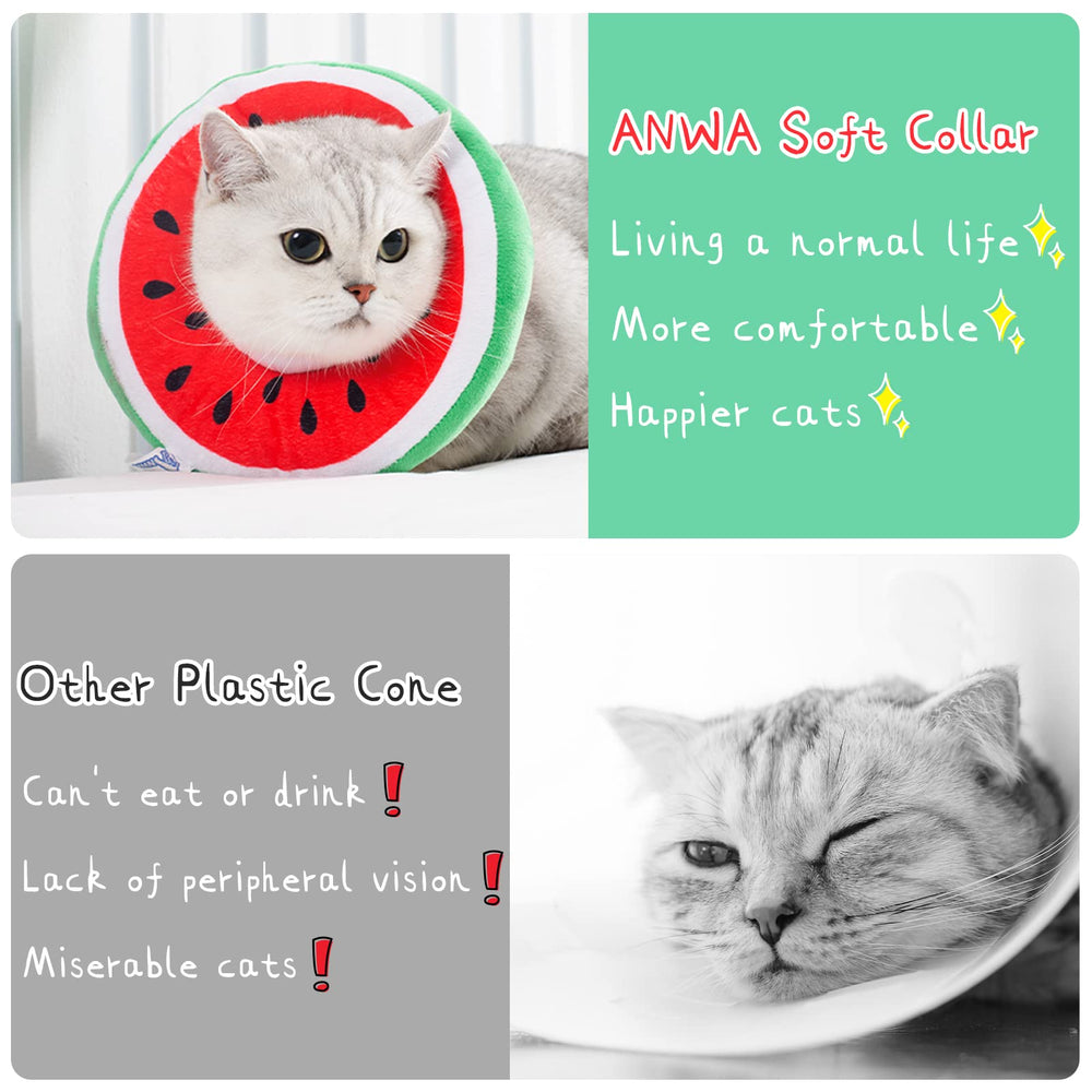 ANWA Cono-gato talla ajustable: ajuste seguro para cuellos y pesos.